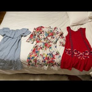 4 size medium dresses